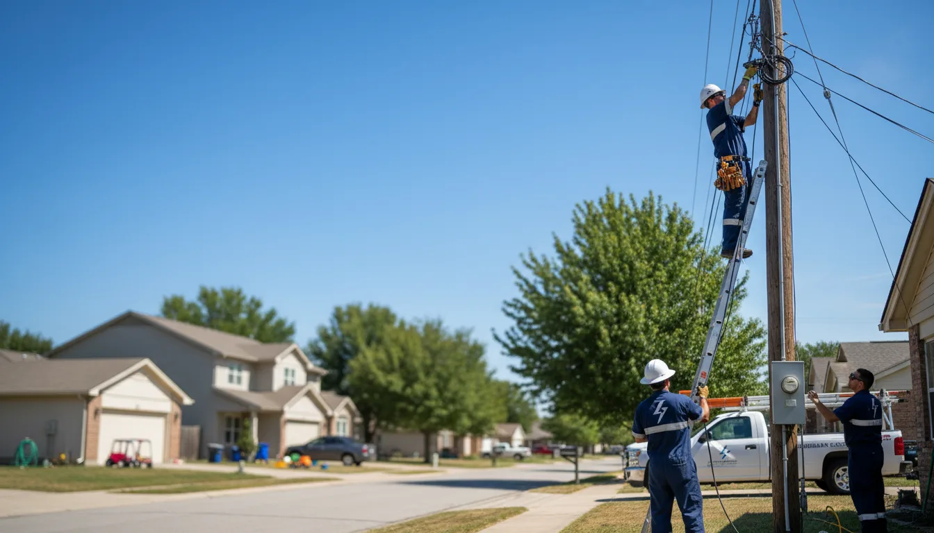 Residential electrician providing installation services in Byrnedale, PA